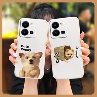 Cartoon phone case Phone Case For VIVO Y35 4G 2022 protective case Back Cover Solid color soft shell Lens package