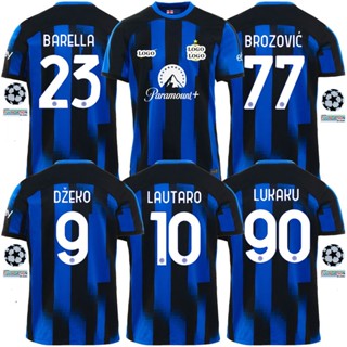 [fans Issue] เสื้อกีฬาแขนสั้น ลายทีมชาติฟุตบอล Inter Milan 2023-24 ไซซ์ S-2XL 23/24