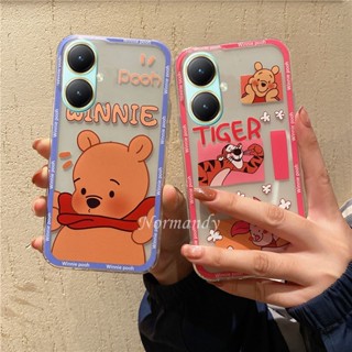 พร้อมส่ง เคสป้องกันโทรศัพท์มือถือ TPU แบบนิ่ม ลายการ์ตูนหมีพูห์ กันกระแทก สําหรับ VIVO Y27 Y78 Y02T 4G 5G Y78 5G