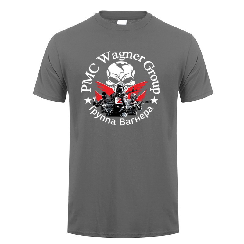 [S-5XL]ใหม่ เสื้อยืดแขนสั้น พิมพ์ลาย PMC Wagner Group โอเวอร์ไซซ์ ใส่สบาย แฟชั่นฤดูร้อน สําหรับผู้ชา