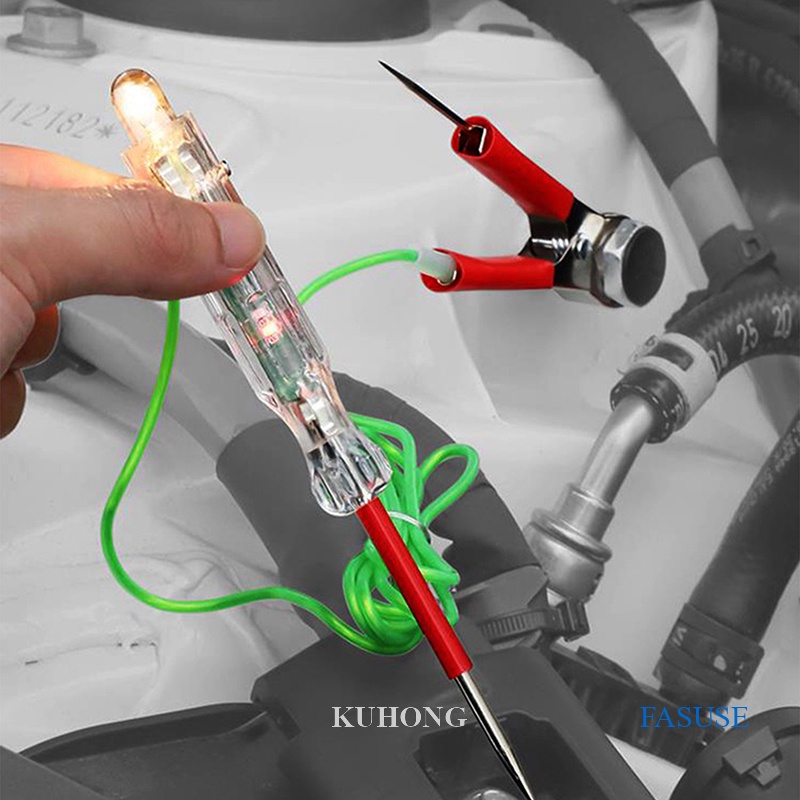 KUHONG Test Lamp Digital 12V 24V DC Test Pen Tester Electronic