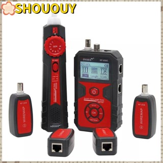 Shououy เครื่องทดสอบสายเคเบิล แบตเตอรี่ ป้องกันการรบกวน RJ11 RJ45