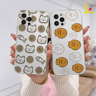 เคสโทรศัพท์มือถือ TPU นิ่ม ลายการ์ตูนแมว ปลาน่ารัก สําหรับ Infinix Hot 11S NFC 10 11 Play 10 10t 10s NFC 10i 9 Pro 10 Lite 11 Plus Hot 9 Play 11 Smart 6 5 4 4C 5 Pro Tecno Spark 5 PRO A15 A16 A9 A5 A7 A5S Y12 Y20 Y15S Y21S A12