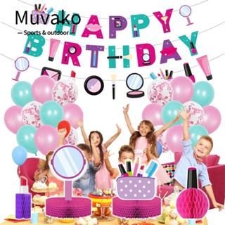 Muvako ธีมเจ้าหญิงกระดาษ สําหรับตกแต่งปาร์ตี้วันเกิด สปา DIY