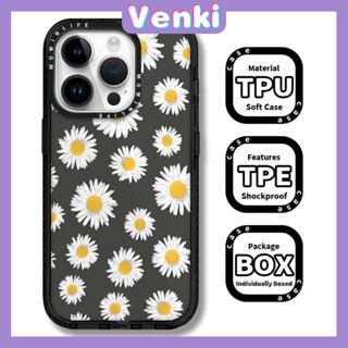 Venki - เข้ากันได้สำหรับ เคส iphone 11 เคสไอโฟน เคสไอโฟน11 เคสโทรศัพท์เคสนิ่มเคสใสหนากันกระแทกกรอบป้องกันกล้องดอกเดซี่เล็กสดขนาดเล็กเข้ากันได้กับ iPhone 13 12 11 Pro Max XR XS MAX 7 8 Plus