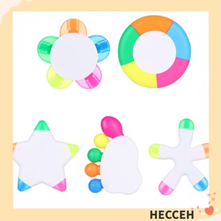 Hecceh 5 in 1 ปากกาไฮไลท์ เครื่องเขียน ศิลปะ แบบพกพา เครื่องมือวาดภาพ ปากกาสี