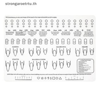 Strongaroetrtu แผ่นแม่แบบ 3D สําหรับฝึกทําเล็บ