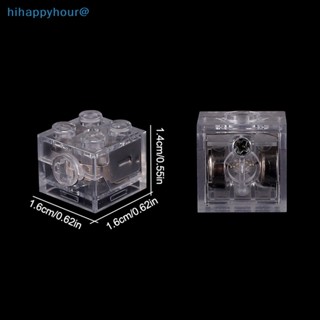 Hihappyhour บล็อคตัวต่ออิฐ มีไฟ LED หลากสี ของเล่นสําหรับเด็ก 2 ชิ้น