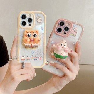 ใหม่ เคสป้องกันโทรศัพท์มือถืออะคริลิคใส แบบนิ่ม ลายการ์ตูน สําหรับ apple iPhone 14 13promax 12 11