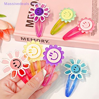 Massivedeals กิ๊บติดผม ลายดอกทานตะวัน สีแคนดี้ สําหรับเด็กผู้หญิง