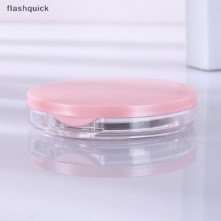 Flashquick กล่องพลาสติก แบบบางพิเศษ สําหรับใส่แป้งฝุ่น เครื่องสําอาง เดินทาง