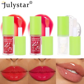 Julystar ลิปกลอสติดทนนานให้ความชุ่มชื้นน้ำใสลิปมันให้ความชุ่มชื้น Doodle Lip Fruit Flavour Mirror ลิปกลอส 【doom】