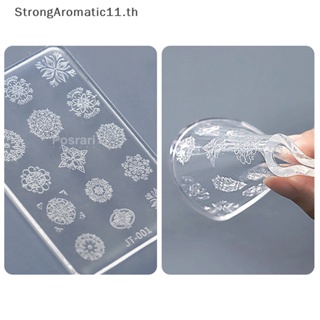 Strongaromatic แม่พิมพ์ซิลิโคน รูปเกล็ดหิมะ 3D สําหรับตกแต่งเล็บ DIY 1 ชิ้น