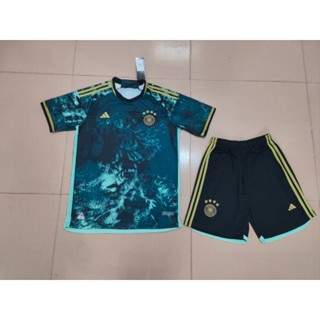 เสื้อกีฬาแขนสั้น ลายทีมชาติฟุตบอลเยอรมนี 23-24 Germany away S-2XL ชุดเหย้า สําหรับผู้ชาย