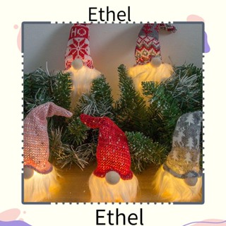 Ethel1 โคมไฟ LED รูปซานตาคลอส สําหรับตกแต่งต้นคริสต์มาส DIY