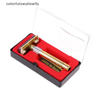 Colorfulswallowfly มีดโกนหนวด สไตล์เรโทร พร้อมที่จับกล่อง COD