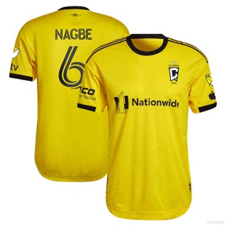 เสื้อยืดแขนสั้น ลายทีมชาติฟุตบอล Darlington Nagbe Columbus สีเหลือง พลัสไซซ์ 2023 MLS