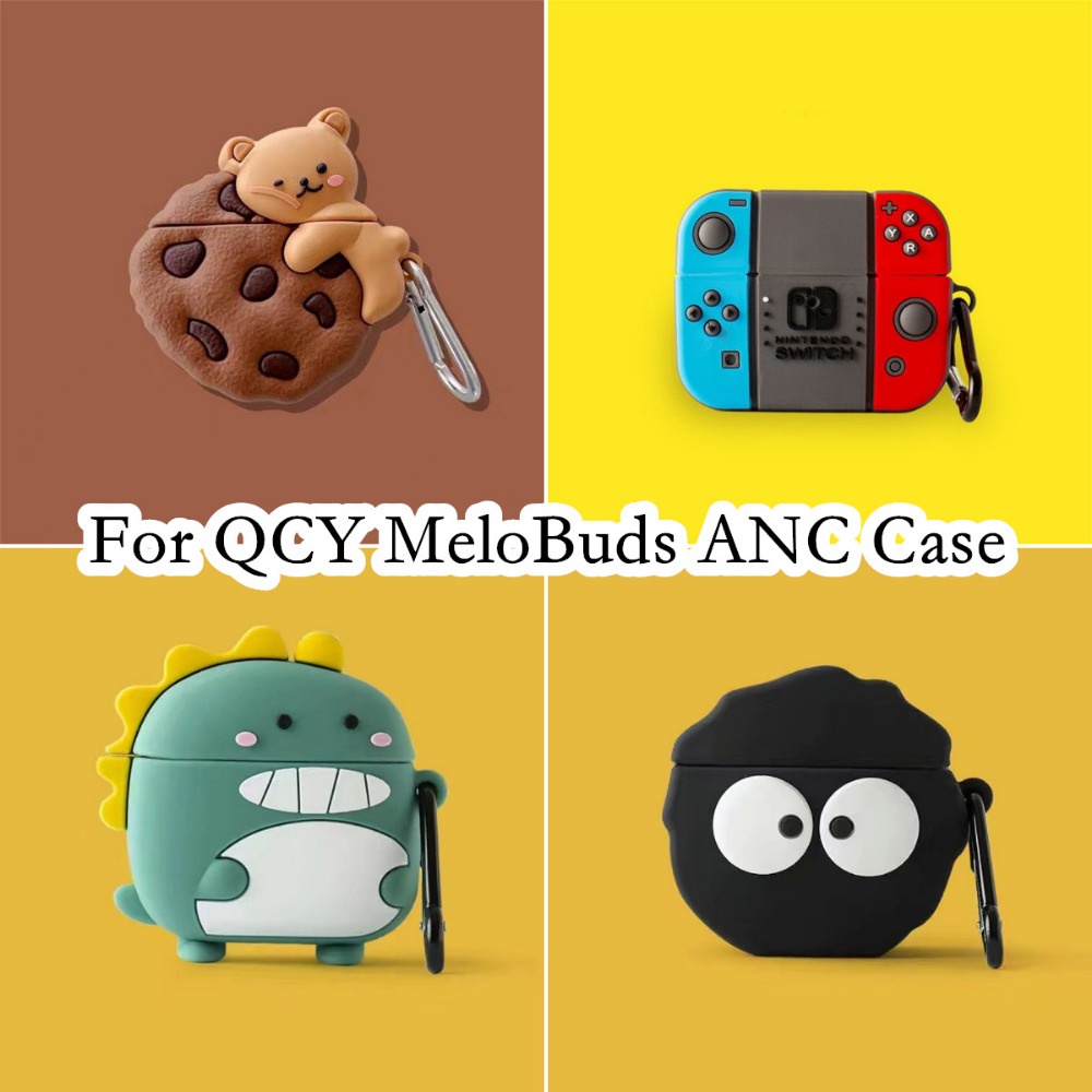สําหรับ QCY MeloBuds ANC กรณี Super Cool การ์ตูนสําหรับ QCY MeloBuds ANC ปลอกหูฟังแบบนุ่มฝาครอบ