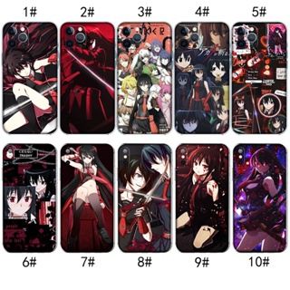 เคสใส ลายอนิเมะ Akame Ga Kill สําหรับ iPhone XR 5 5s SE 6 6s Plus MZD5