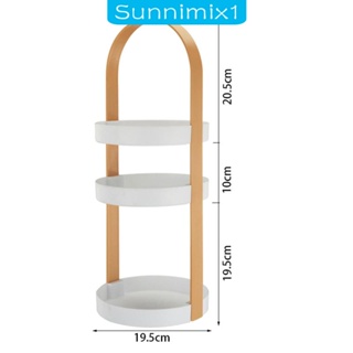 [Sunnimix1] ชั้นวางเครื่องสําอาง เครื่องเทศ 3 ชั้น สําหรับบ้าน ห้องน้ํา