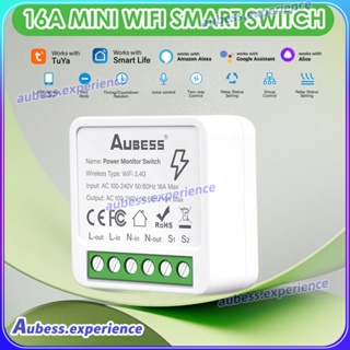 16a Mini Wifi Smart Switch Light โมดูล 2 ทางทำงานร่วมกับ Alexa และผู้เชี่ยวชาญ Google Home