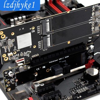 [Lzdjhyke1] อะแดปเตอร์การ์ดต่อขยาย PCIe 4.0 x16 เป็นการ์ดขยาย 4x PH43 ปลั๊กแอนด์เพลย์ โลหะ มั่นคง M.2