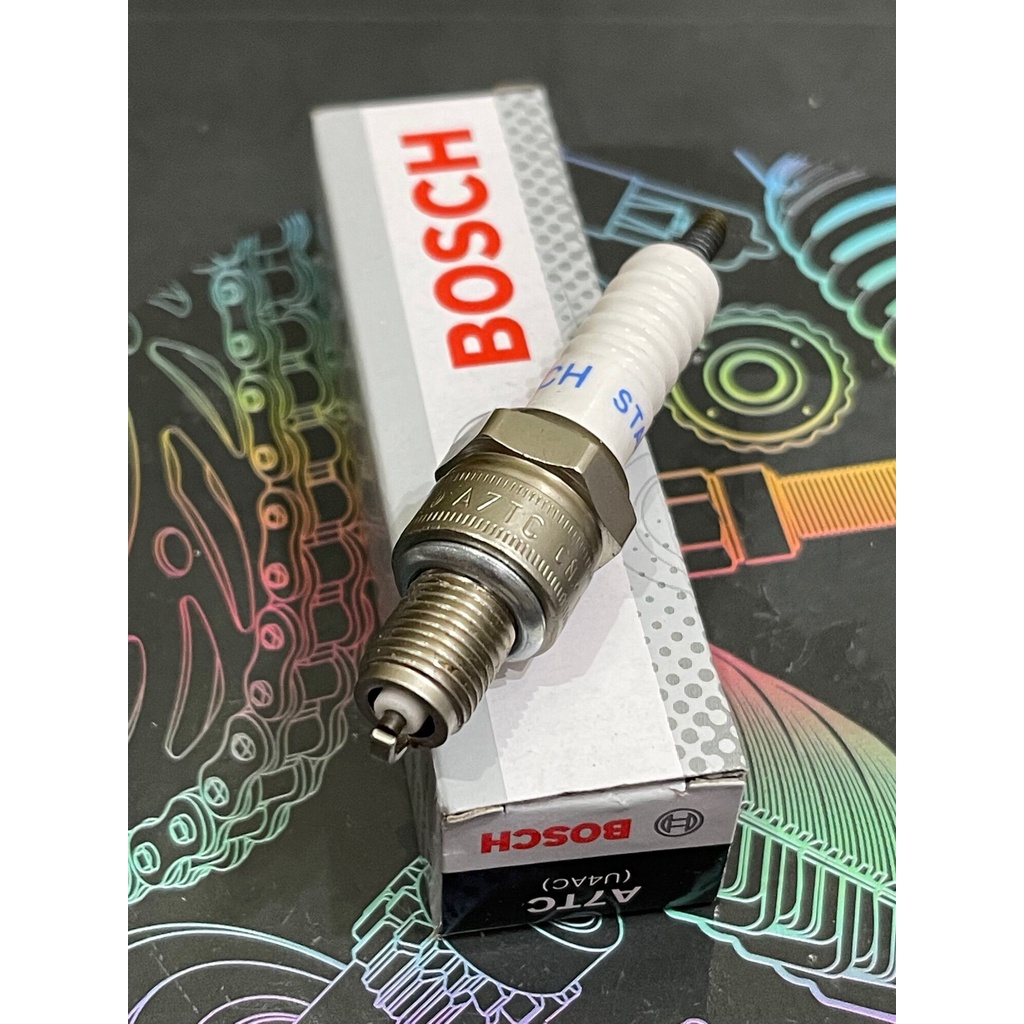 [1 ชิ้น] GRAND SPARK PLUG 100% ของแท้ BOSCH U4AC/U5AC SUPRA FIT LEGEND ASTREA WIN JUPITER VEGA MIO F