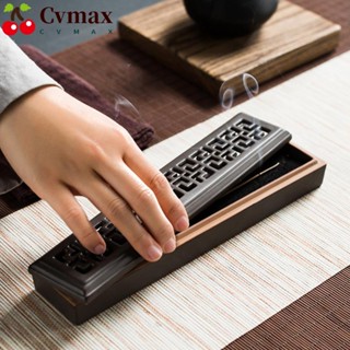 Cvmax กล่องธูปเซรามิค ฉลุลาย สําหรับใส่ธูปหอม ไม้จันทน์