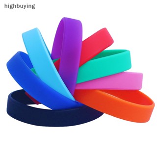 [highbuying] ขายส่ง สายรัดข้อมือยางซิลิโคน ยืดหยุ่น สายรัดข้อมือ กีฬา กําไลข้อมือ ลําลอง สําหรับผู้หญิง ผู้ชาย ใหม่ พร้อมส่ง