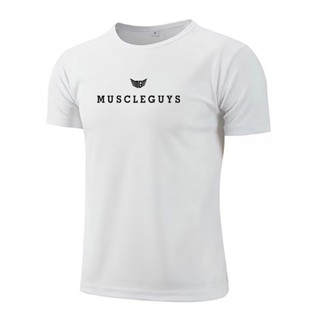 Muscleguys เสื้อยืด คอกลม ผ้าตาข่าย พิมพ์ลาย แห้งเร็ว ระบายอากาศ แฟชั่นฤดูร้อน สําหรับออกกําลังกาย เพาะกาย ยิม กีฬา