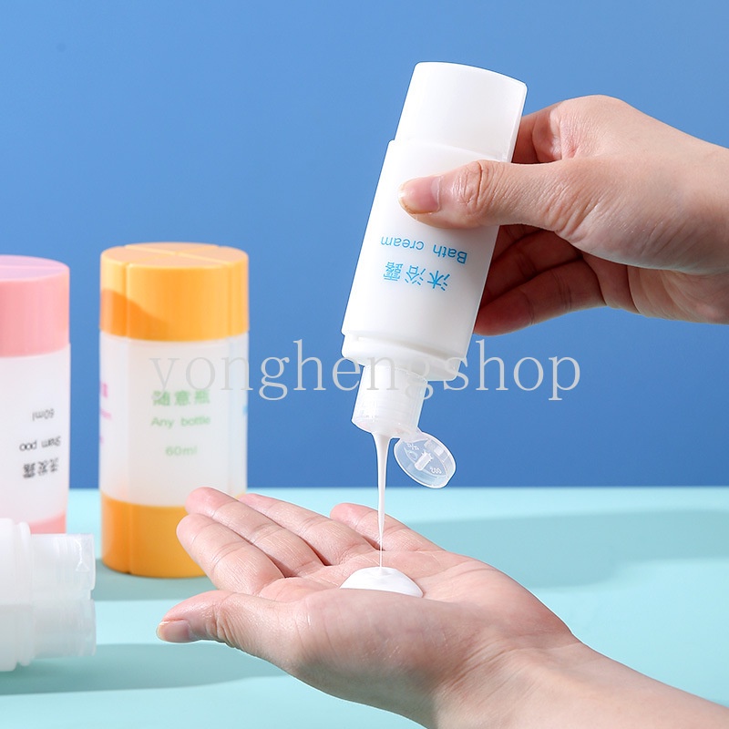 ชุดขวดรีฟิล 3 In 1 แบบพกพา สําหรับใส่แชมพู โลชั่น ครีม เครื่องสําอาง 60 มล. 45 มล. ราคา ถูกที่สุด ดีลบีเคเค แกลเลอรีภาพที่ 9