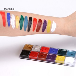 Ch สีน้ํามันเพ้นท์ใบหน้า และร่างกาย ใช้ง่าย สําหรับคอสเพลย์ฮาโลวีน 12 แบบ