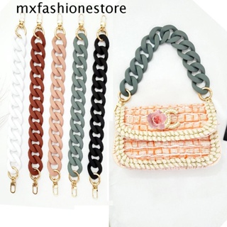 Mxfashione สายคล้องกระเป๋า อะคริลิคใส ทรงกลม ถอดออกได้ หรูหรา DIY