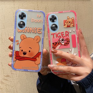 เคสโทรศัพท์มือถือแบบนิ่ม TPU กันกระแทก ลายการ์ตูนวินนี่ เดอะ พูห์ สําหรับ ออปโป้ OPPO A58 4G เคส Phone Case