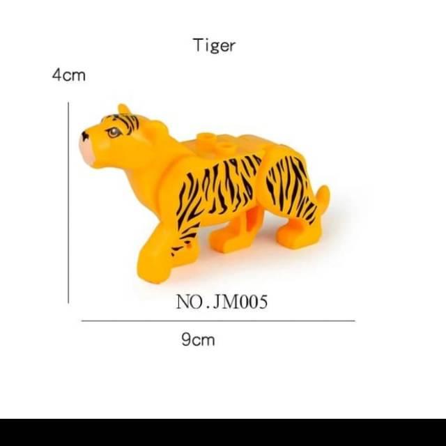 Animal Brick Tiger Brick Minifigure Brick Mini Figure อิฐ Minifigures อิฐฟิกเกอร์อิฐ