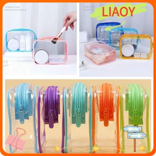 Liaoy กระเป๋าเครื่องสําอาง PVC สําหรับอาบน้ํา