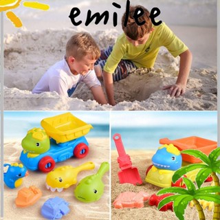 Emilee ชุดของเล่นทรายขุด รถบรรทุก ชายหาด รถเข็น ของขวัญ 5 6 ชิ้น