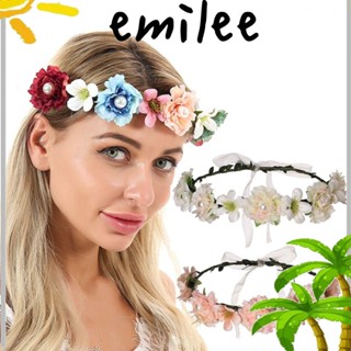 EMILEE ที่คาดผม ประดับดอกไม้ แฮนด์เมด เครื่องประดับ สําหรับเจ้าสาว