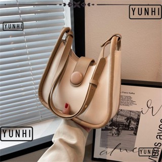 Yunhi กระเป๋าสะพายไหล่ สะพายข้าง หนัง PU น่ารัก สําหรับผู้หญิง