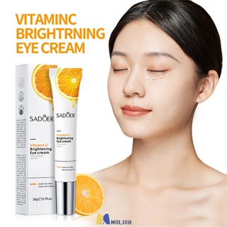 Sadoer Vitamin C Brightening Eye Cream Fresh Orange Essence Hydrating Moisturizing Eye Care Eye Cream 20G MOLISA MOLISA