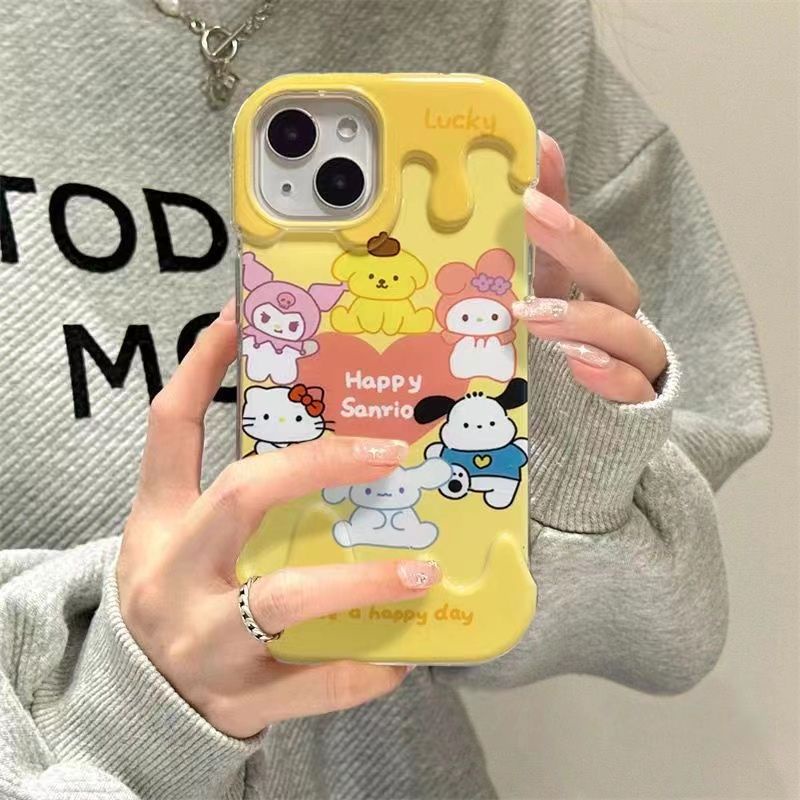 เคสโทรศัพท์ซิลิโคน TPU ใส แบบนิ่ม ลายการ์ตูนไอศกรีม กันกระแทก สําหรับ IPhone 15 11 14 13 12 Pro Max 7 8 Plus XR X XS Max SE2020