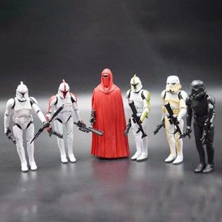 พร้อมส่ง โมเดล Star Wars 6 Samurai Soldier Darth Moore ขยับข้อต่อได้ ขนาด 20 ซม. สีดํา สีขาว