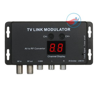 Tvlink Modulator AV เป็น RF ตัวแปลง และ IR Extender RF Modulator