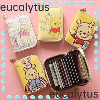 Eucalytus1 กระเป๋าสตางค์ กระเป๋าใส่เหรียญ มีซิป ขนาดเล็ก น่ารัก สําหรับใส่บัตรเครดิต