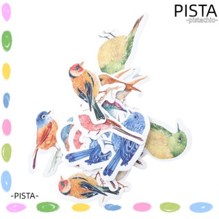 Pista สติกเกอร์ ลายนกน่ารัก หลากสี สําหรับติดตกแต่งสมุดภาพ แพลนเนอร์ วารสาร