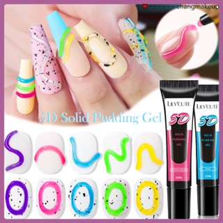 Lilycute Solid Pudding Gel เจลใส 5d Candy Color Dip Uv Led Gel Macaron Gel Bright Nail Gel เจลตกแต่งเล็บ COD