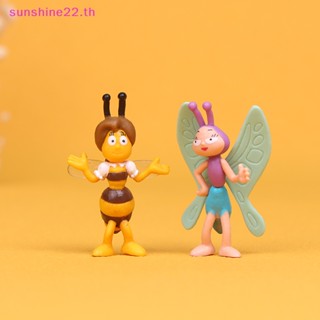 Dousun โมเดลฟิกเกอร์ การ์ตูนผึ้ง Maya The Bee ของเล่น ของสะสม ตกแต่งเค้ก สําหรับเด็ก