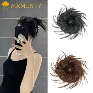 Mxmusty วิกผมปลอมสังเคราะห์ สีน้ําตาล ทนความร้อน สําหรับผู้หญิง