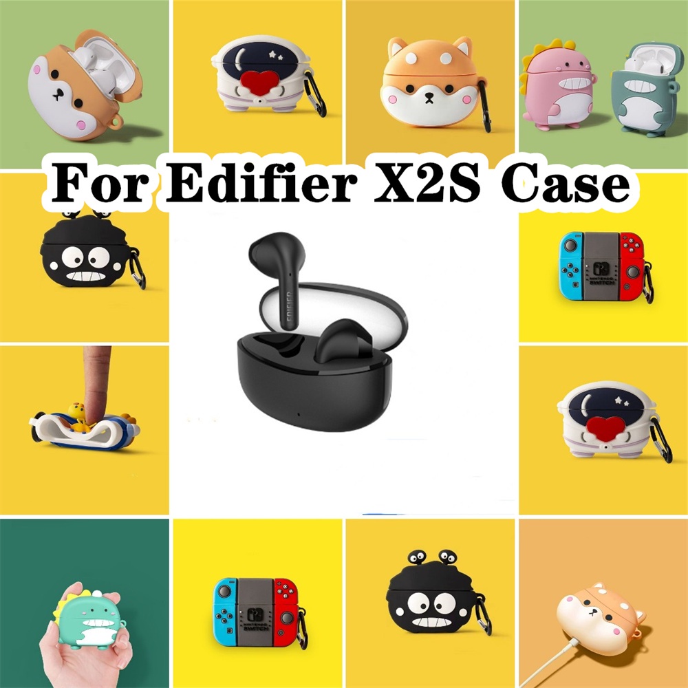 พร้อมส่ง! นําไปใช้กับ Edifier X2S เคส Case เคสหูฟัง รูปแบบการ์ตูนที่เรียบง่าย