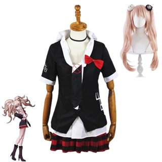 ชุดคอสเพลย์ Danganronpa Inushio Kimuchi Enoshima Uniform Junko Coffee Work พร้อมวิกผม